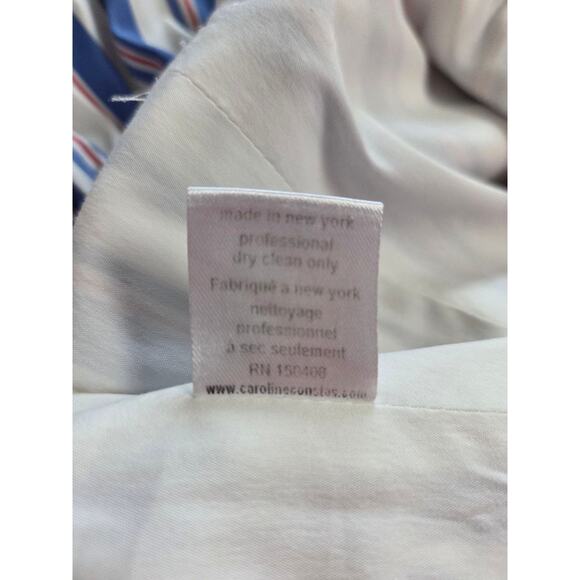 Caroline Constas Off Shoulder Dress Striped Medium M - Picture 15 of 15